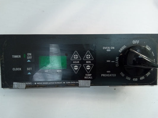 GE Range Control Board WB27T10231 02251112 191D2818P03 Black Used TM-213