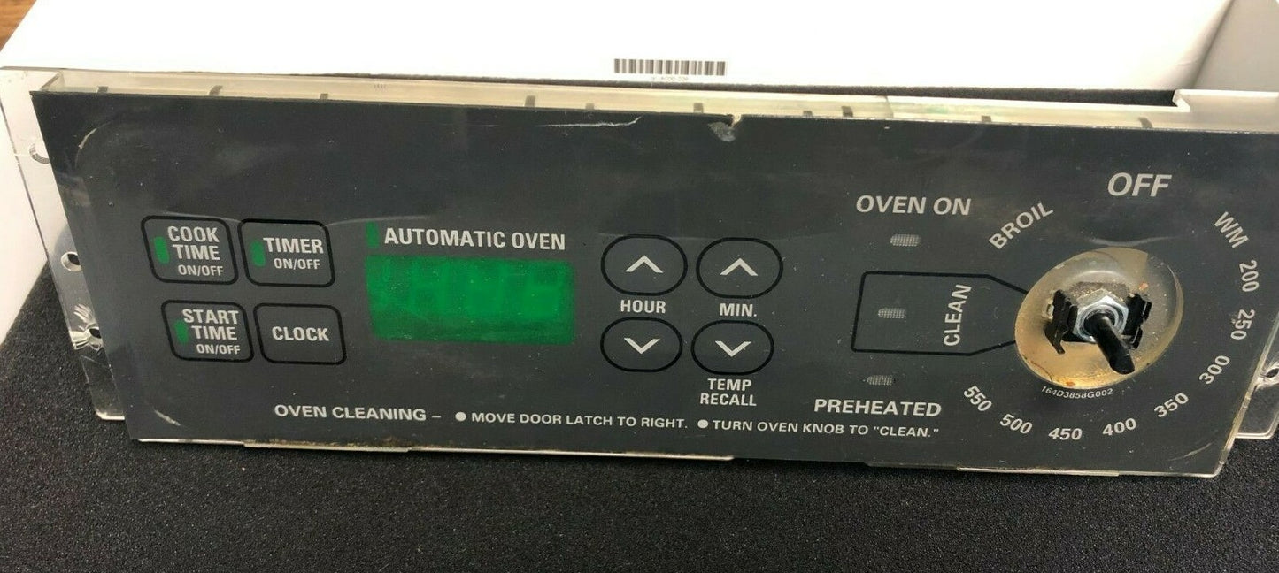 164D3762P001 WB27T10101 Black GE Stove Range Control DC-44