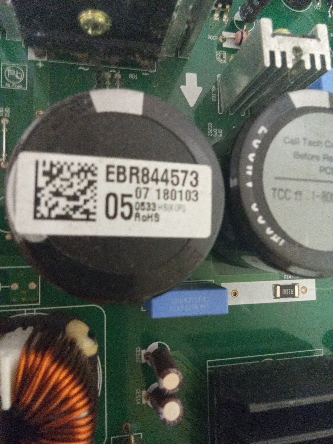 LG Refrigerator Control Board - Part Number EBR84457305 AMK-434