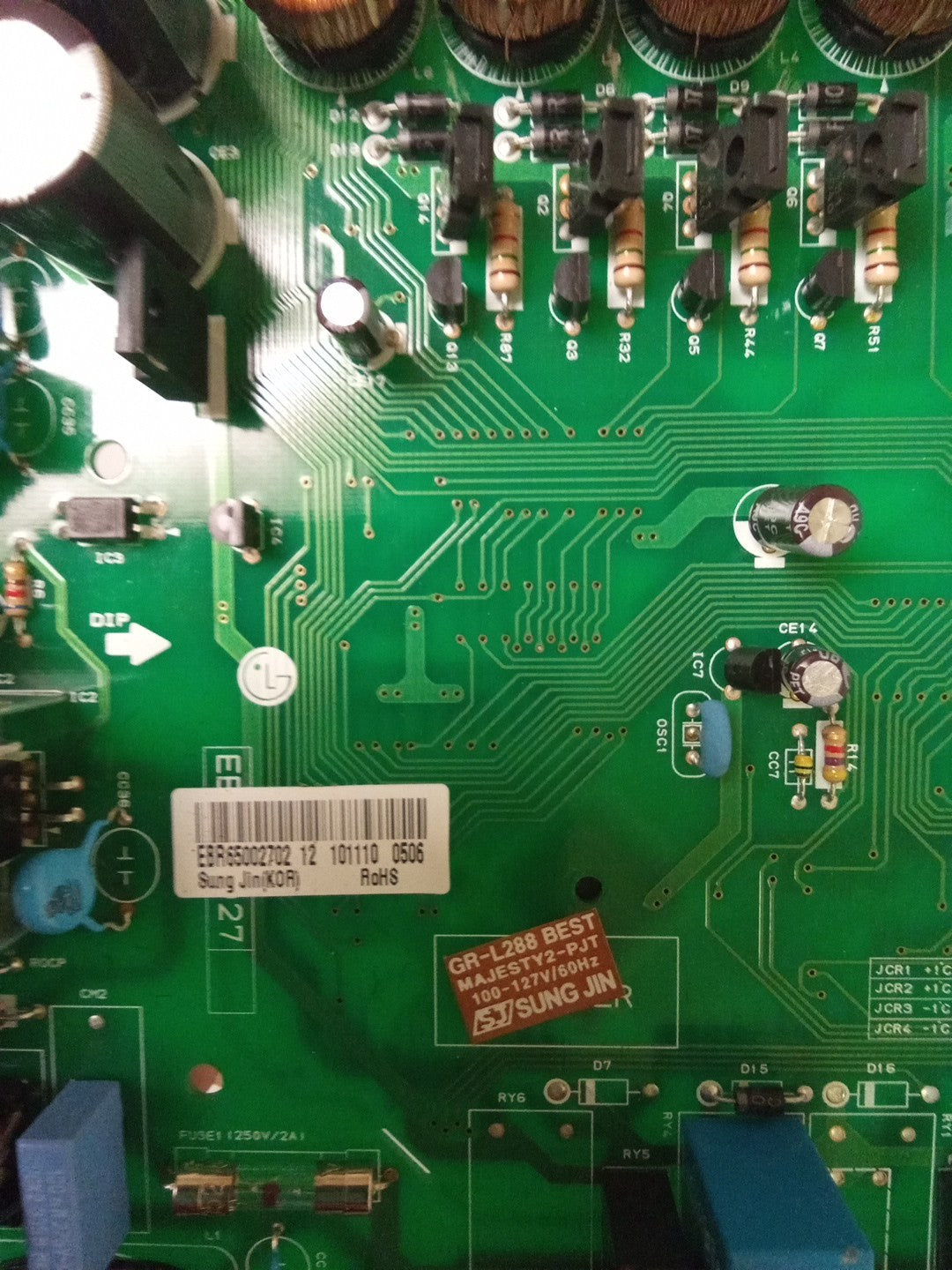 LG Refrigerator Control Board EBR65002702 AMK-362