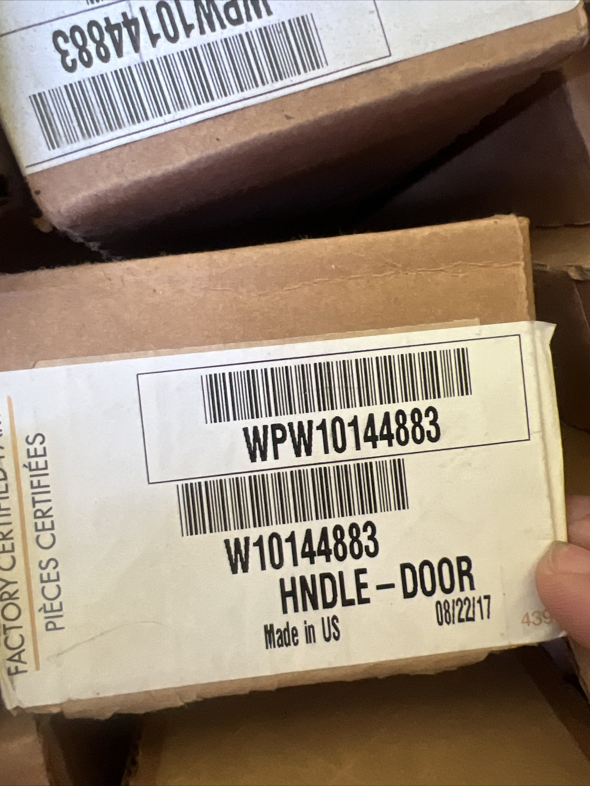 Whirlpool Stainless Oven Range Handle W10144883 WPW10144883 Open Box SEA-359