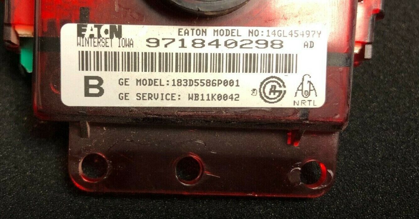 WB11K0042 183D5586P001 GE Stove Range Control   DC54