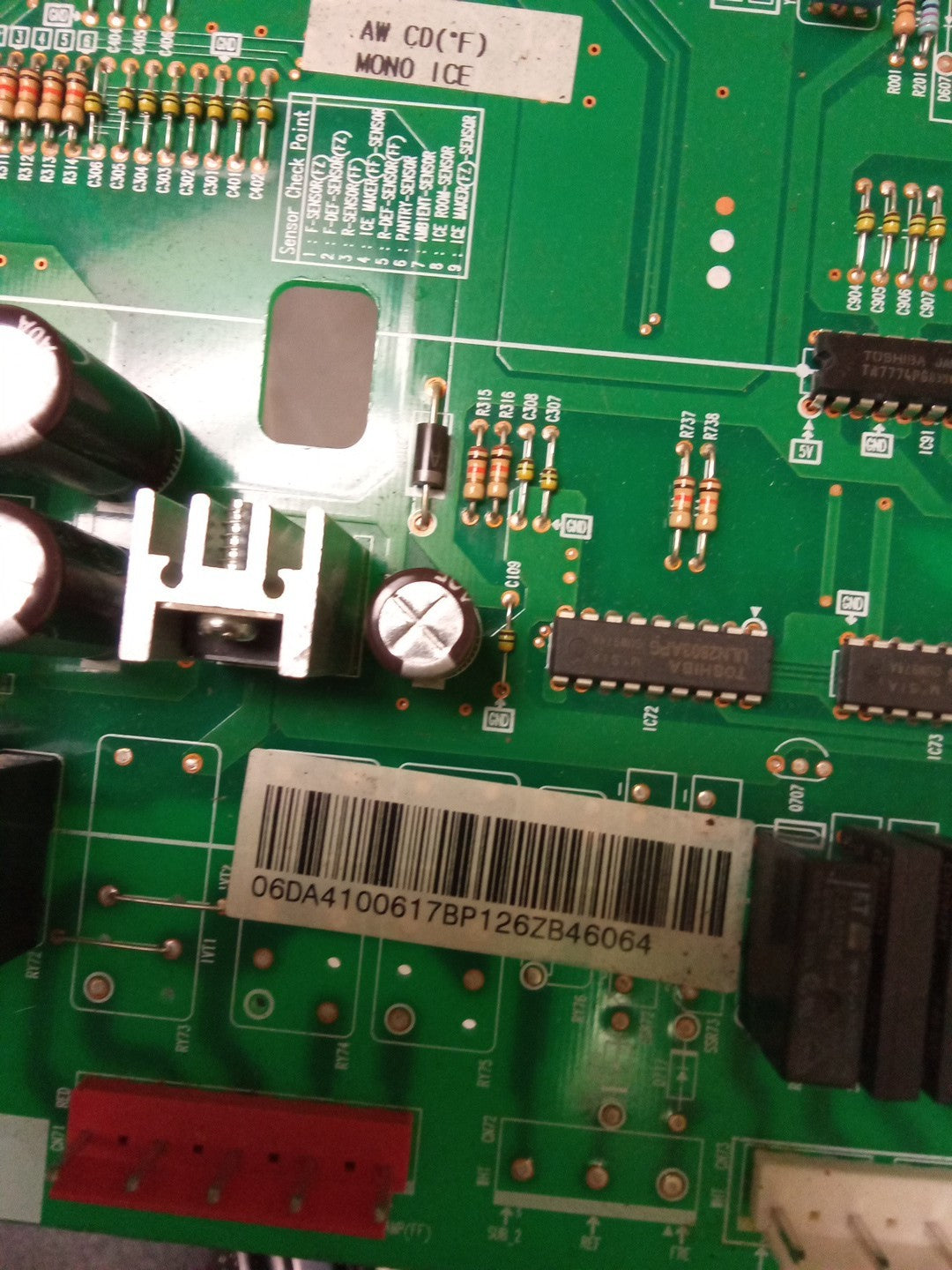 DA41-00617B Samsung Refrigerator Control Board AMK-659