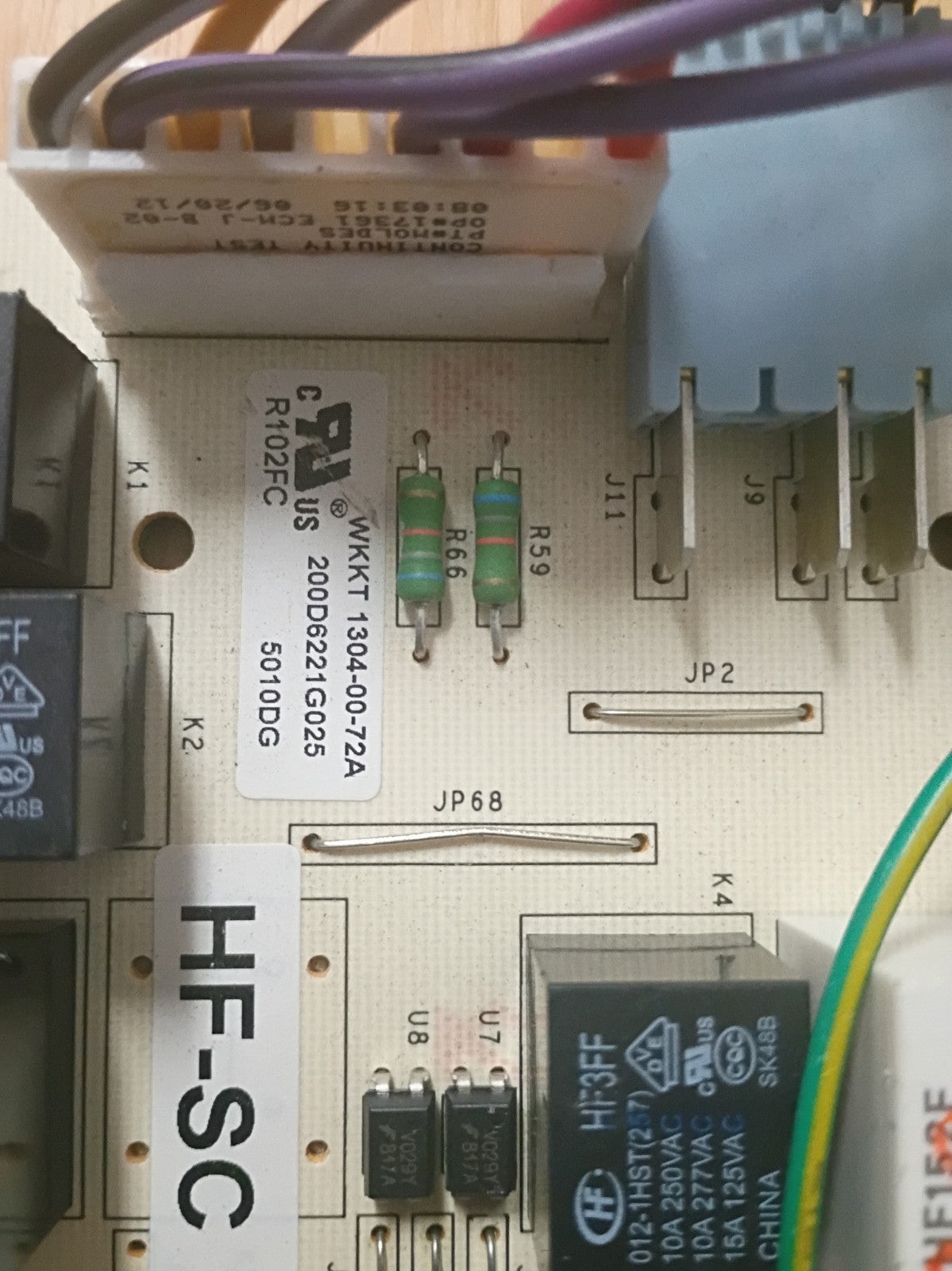GE Main Refrigerator Control Board (200D6221G025) Used KB21