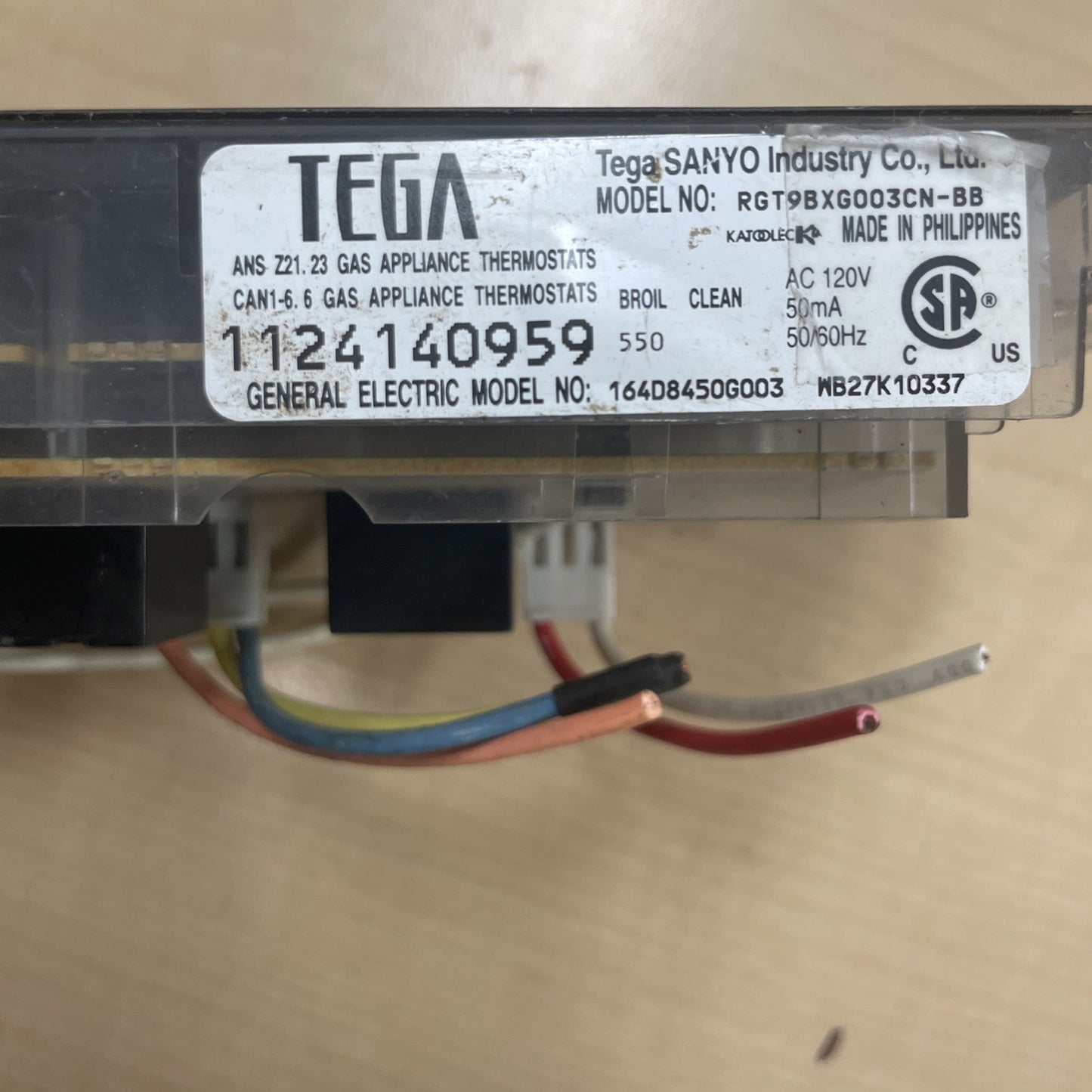 GE  Range Control Board/Touch Pad WB27K10337  164D8450G003 BA51