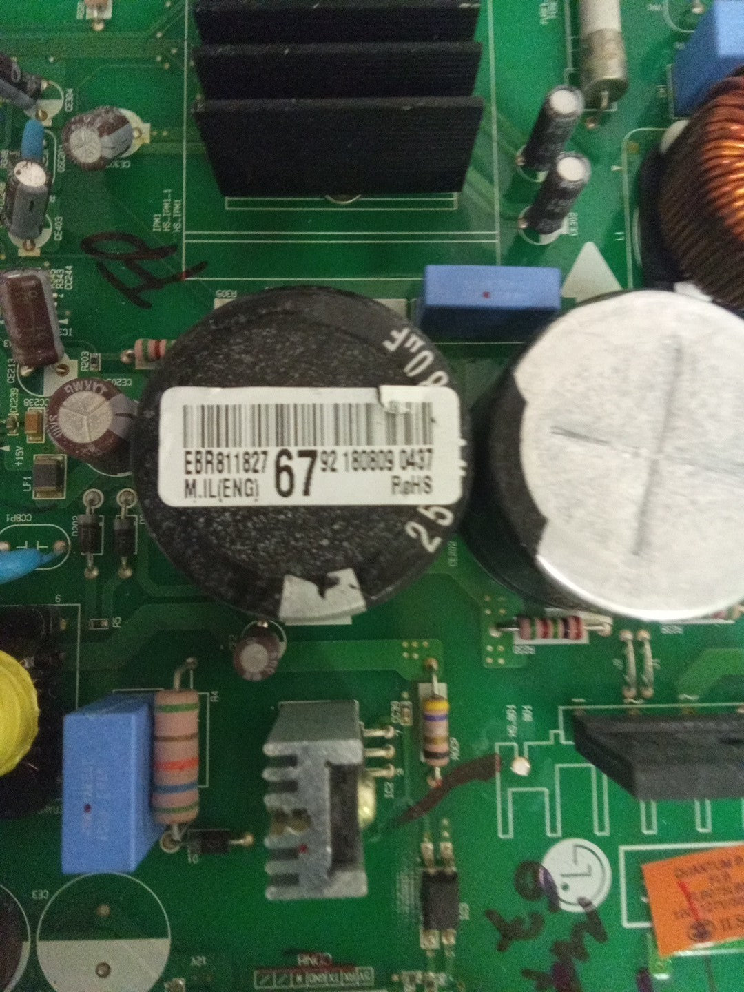 LG Refrigerator Control Board - Part Number EBR81182767 AMK-588