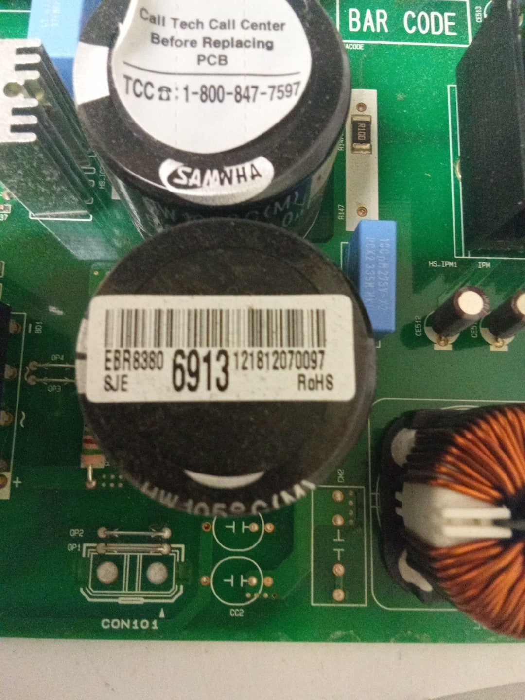 LG Main Control Board - Part # EBR83806913 EBR8380 AMK-437
