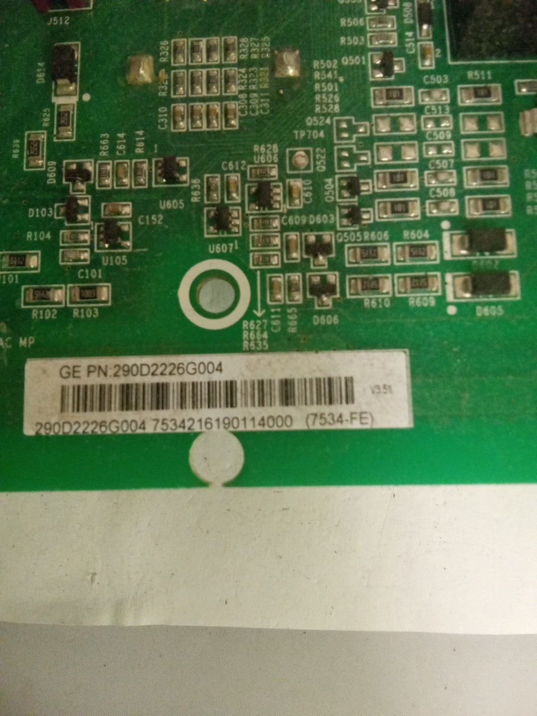 GE Washer Control Board 290D2226G004 AMK-490