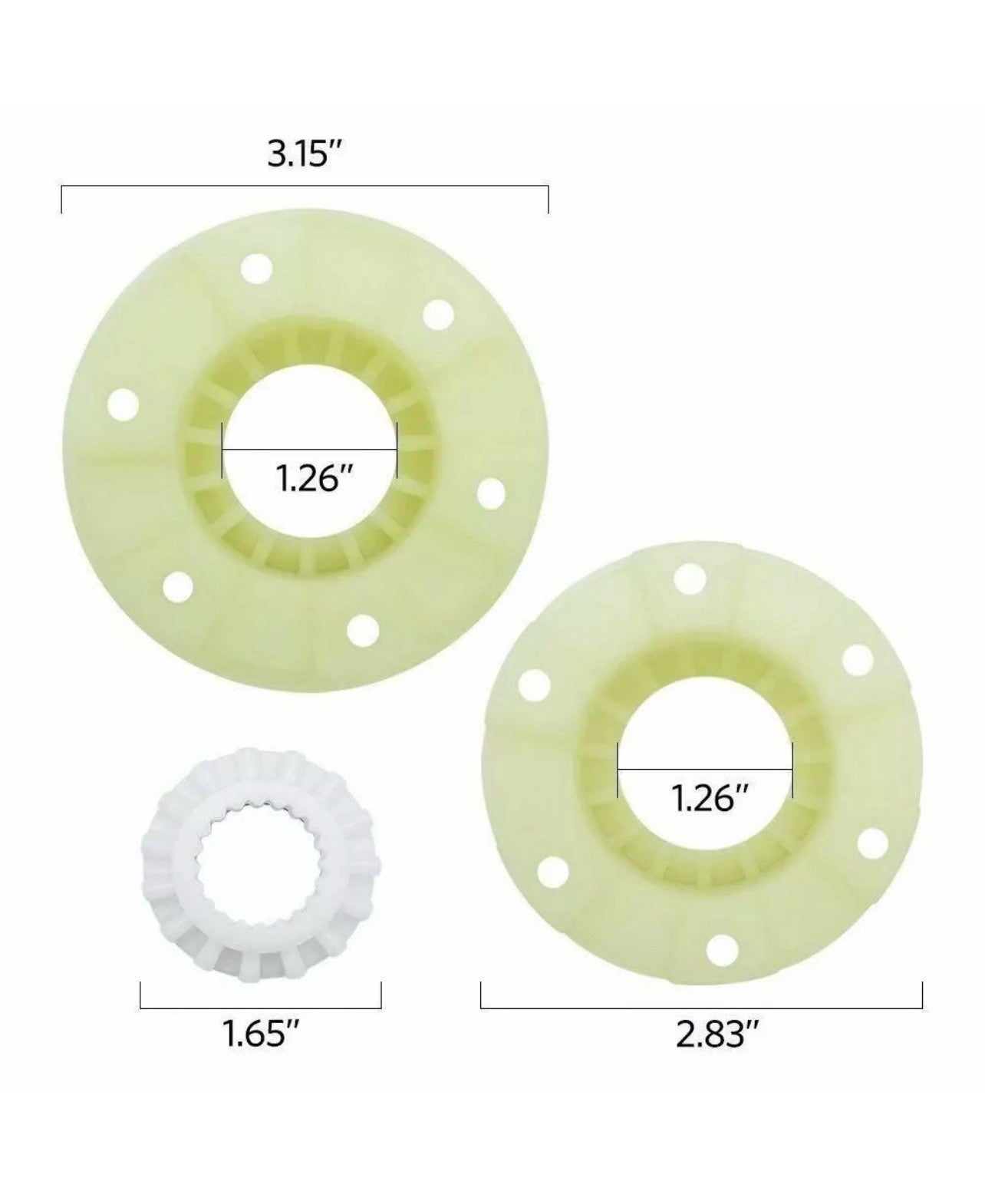 W10820039 Hub Kit Compatible with Whirlpool Kenmore Maytag Washer New Blk-Rm