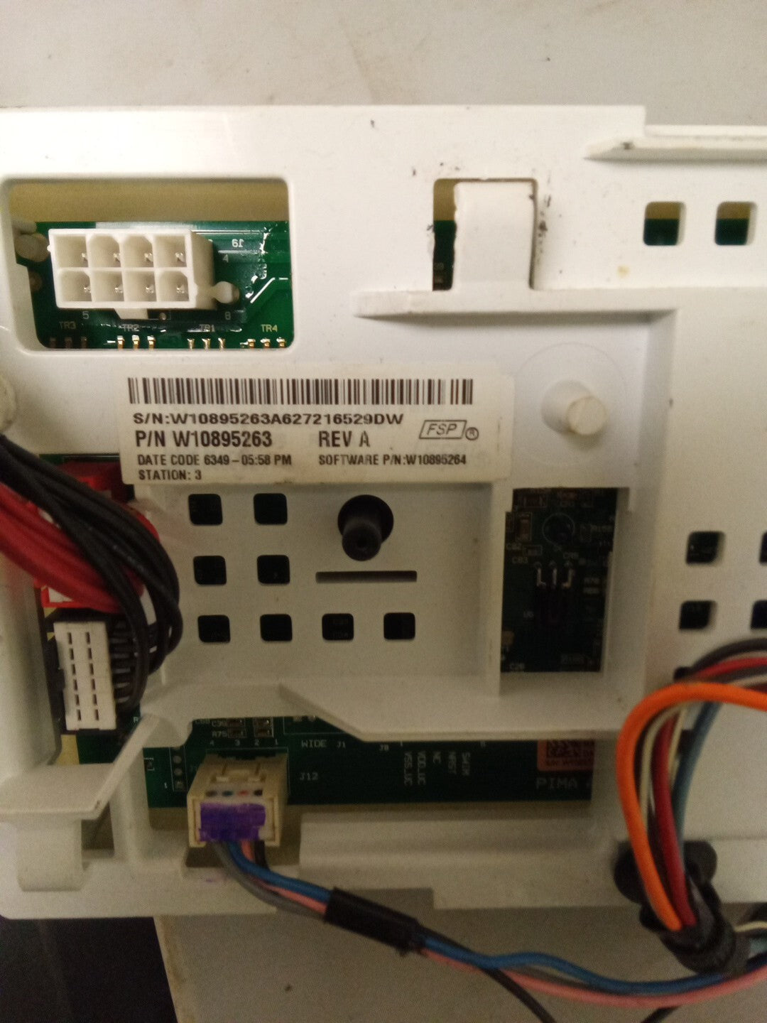 Whirlpool Washer Control Board W10895263 AK-521