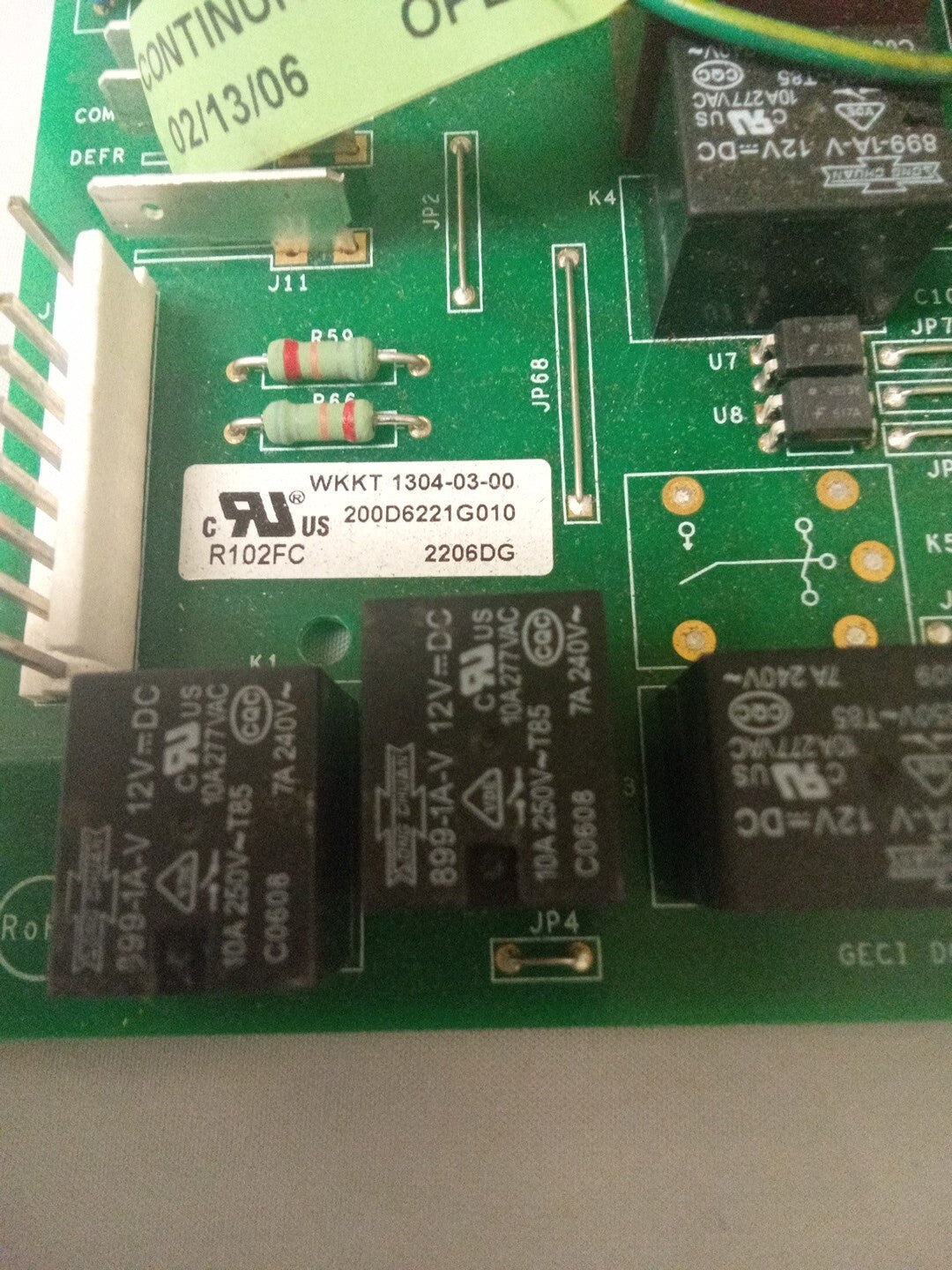 GE Refrigerator Control 200D6221G010 AK-695