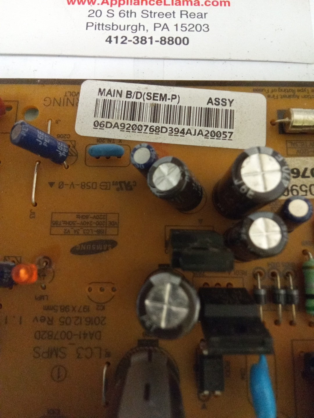 Samsung DA92-00768D Refrigerator Inverter Board AMK-283