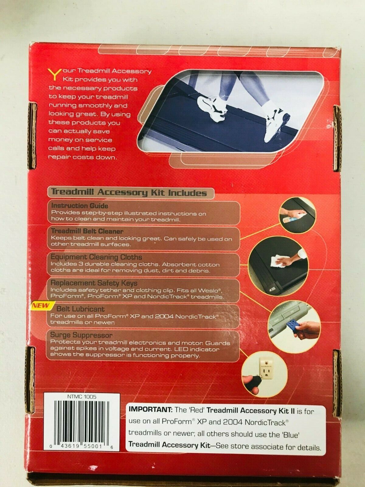 Treadmill Accessory Kit ll Cleaner 4 Key Lube Cleaner Surge Protector CB396