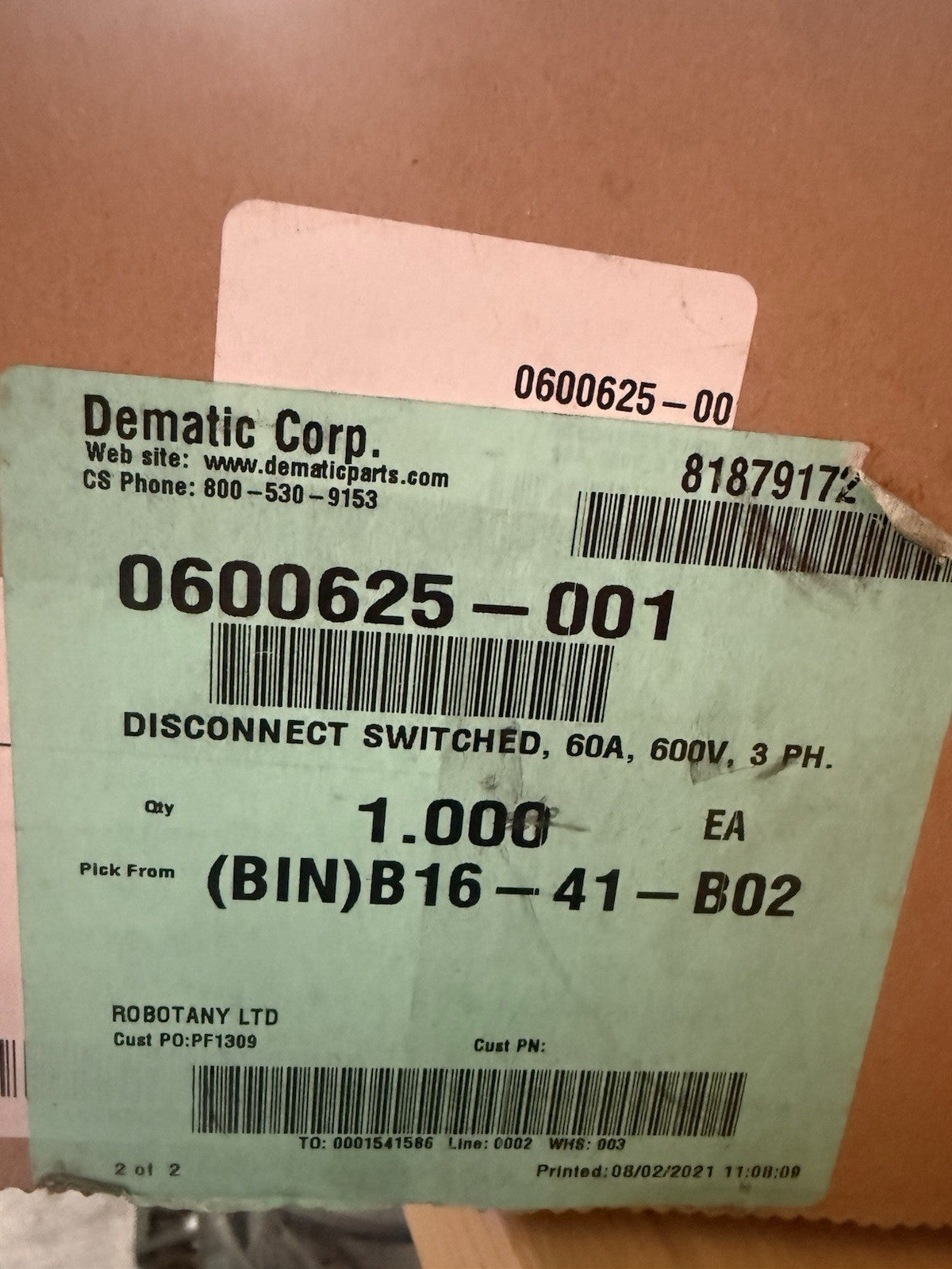 EATON CORPORATION R9K3060FJ SWITCH New JB80