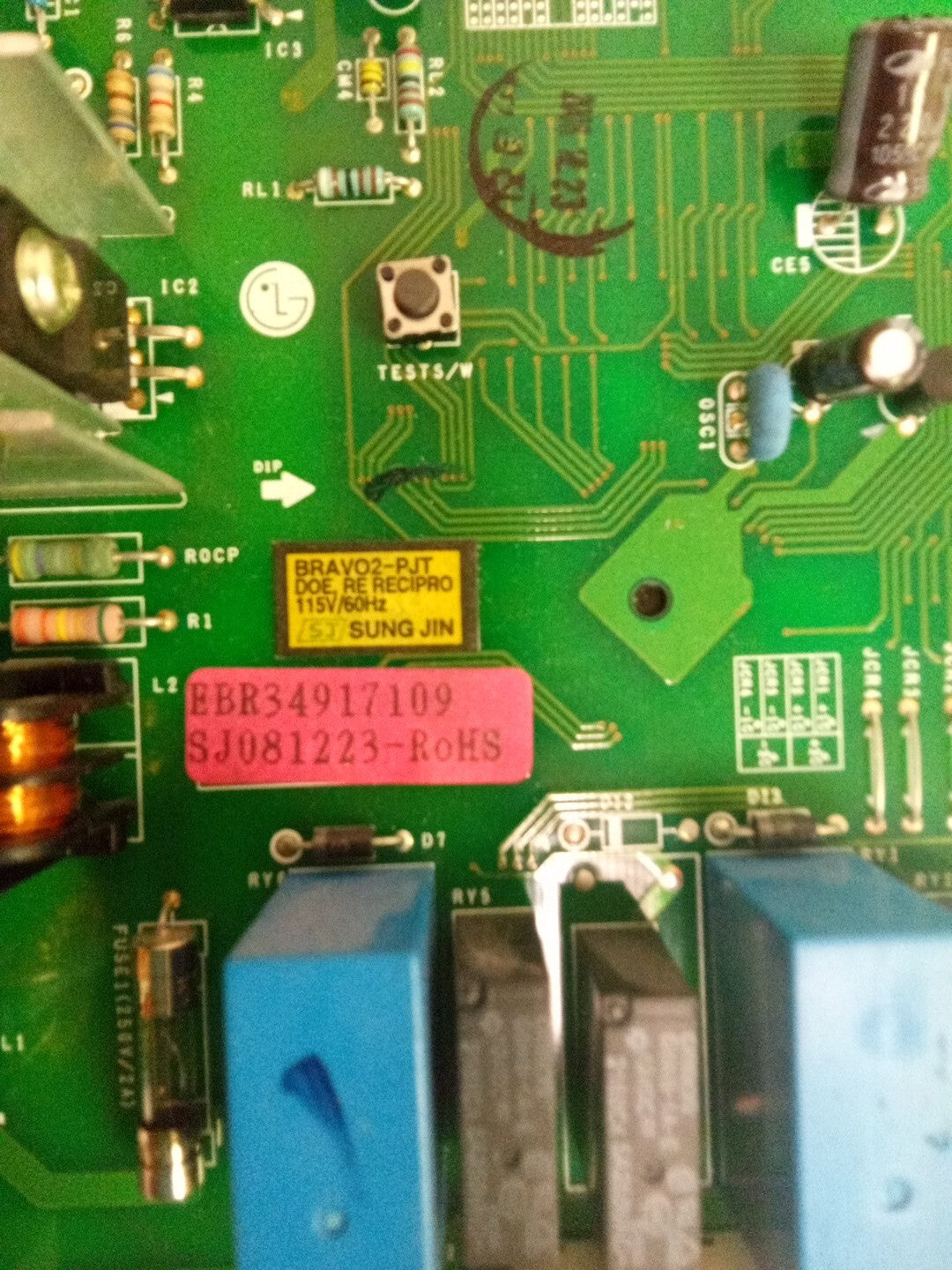 Kenmore Refrigerator Control Board EBR34917109 AK-730