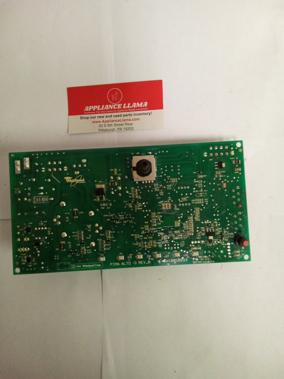 Whirlpool Washer Control Board Part # W10857311 Rev B AMK-776