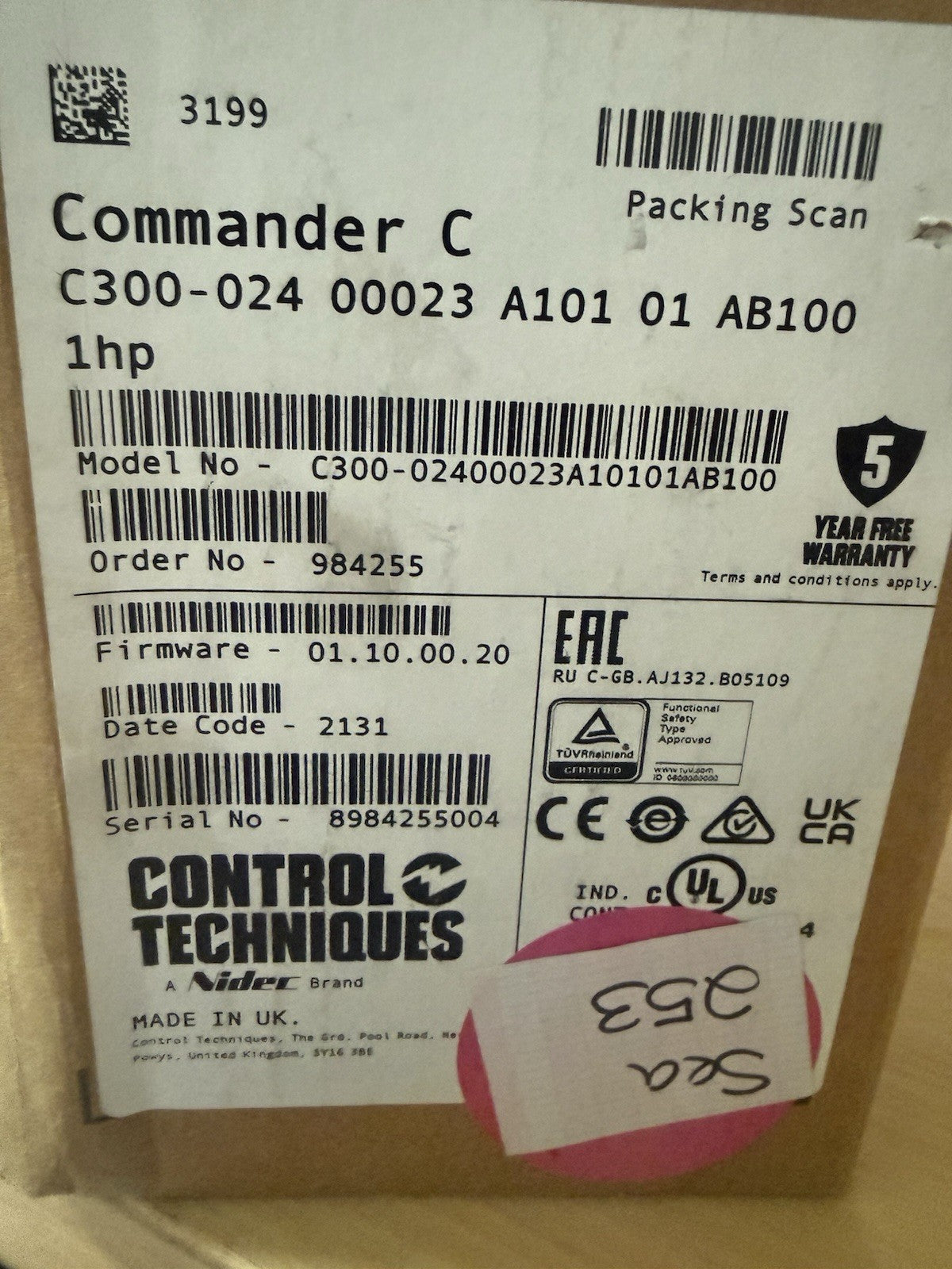 C300-024-0041-a101-01-Ab100  Commander C Brand New JB81