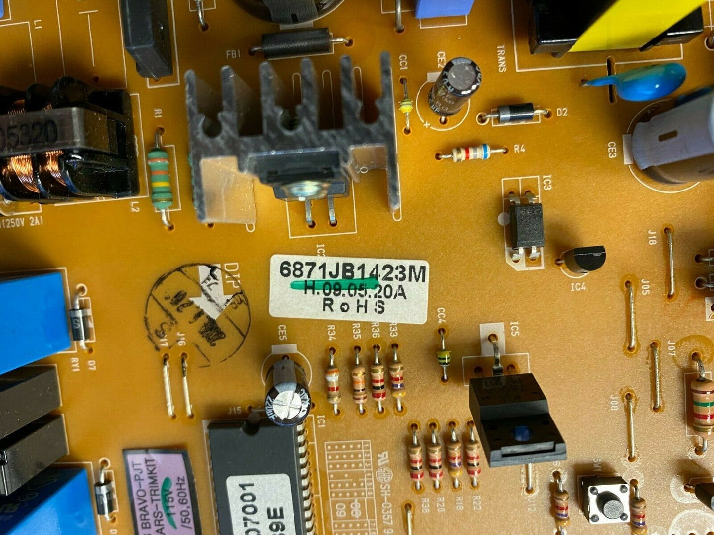 LG Refrigerator Control Board 6871JB1423M Used SH232