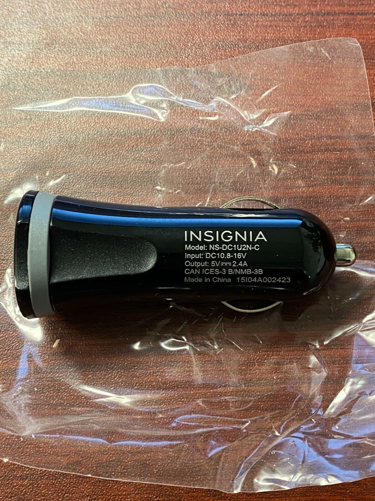 Insignia USB Car Vehicle Charger Port NSDC1U2N-C New No Box SH333