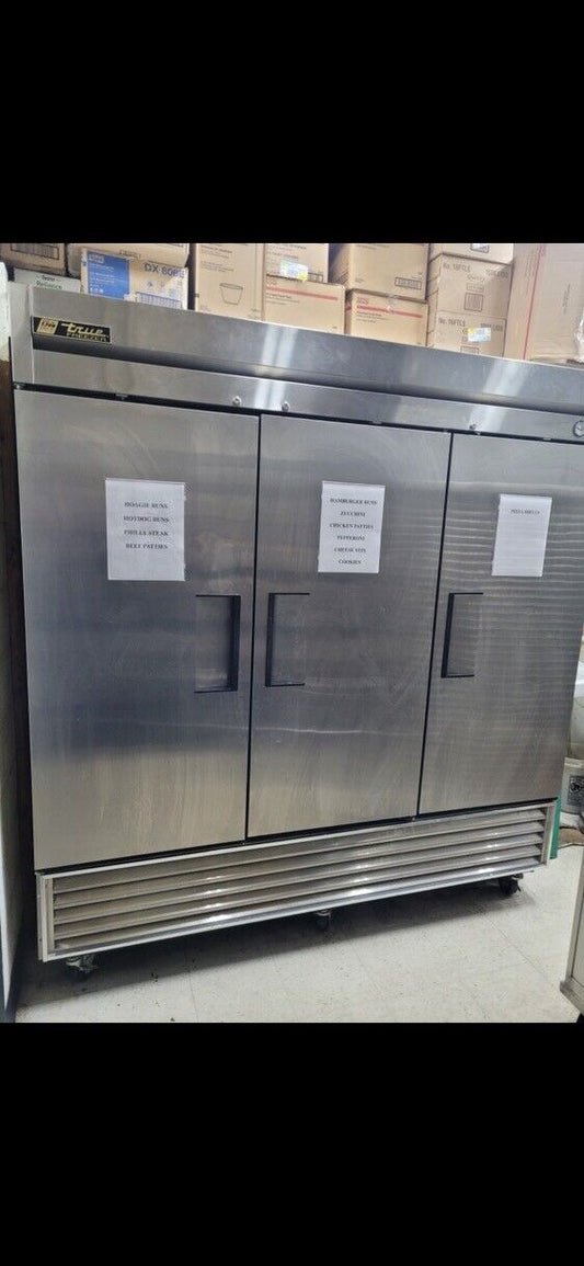 True T-72F  Three Door  Stainless Reach-in Freezer