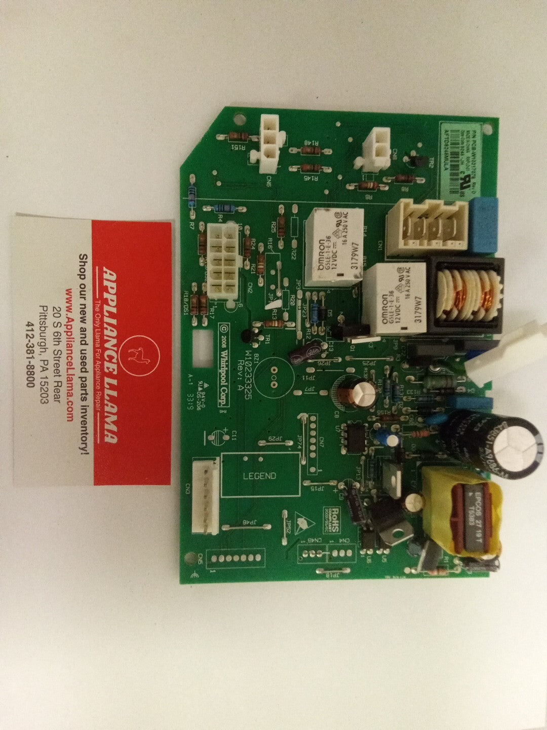 Whirlpool Refrigerator Control Board W10317076  AK-717