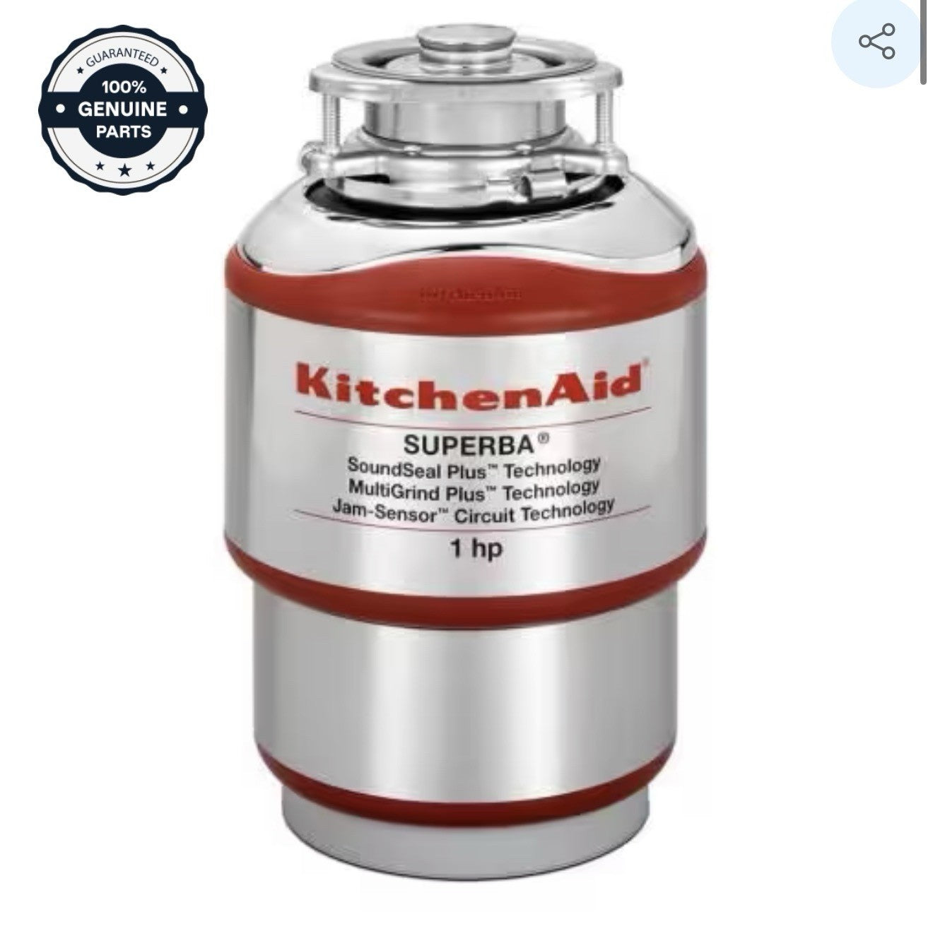 W10156762 1 Horsepower Whirlpool / Kitchen Aid Garbage Disposal NEW
