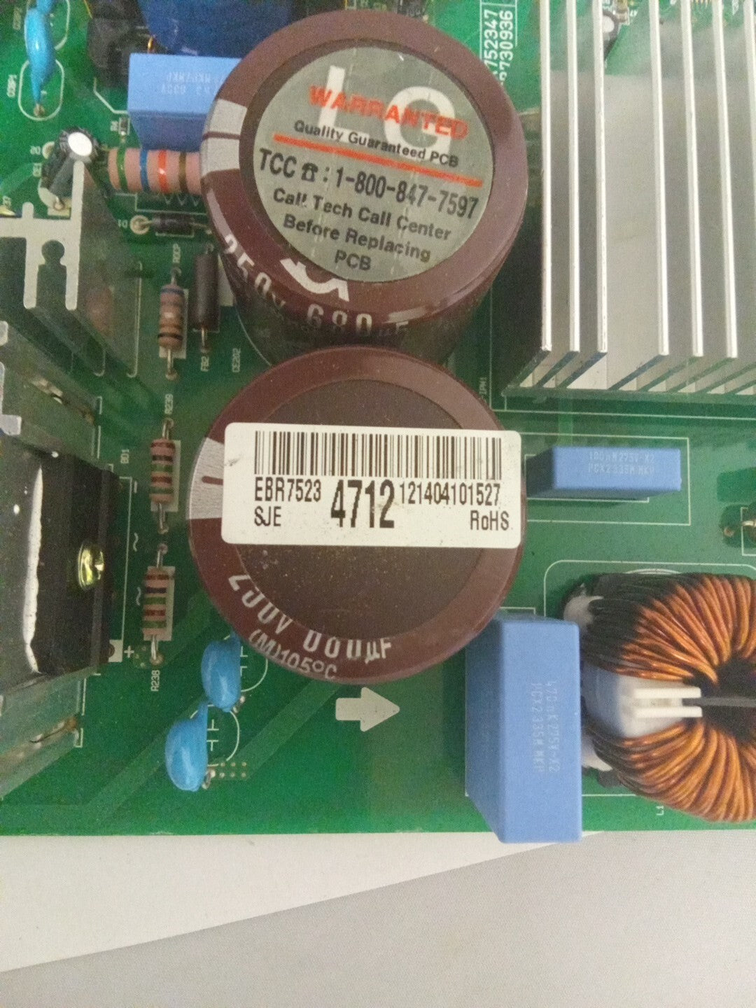 LG Refrigerator Control Board EBR75234712 AMK-102