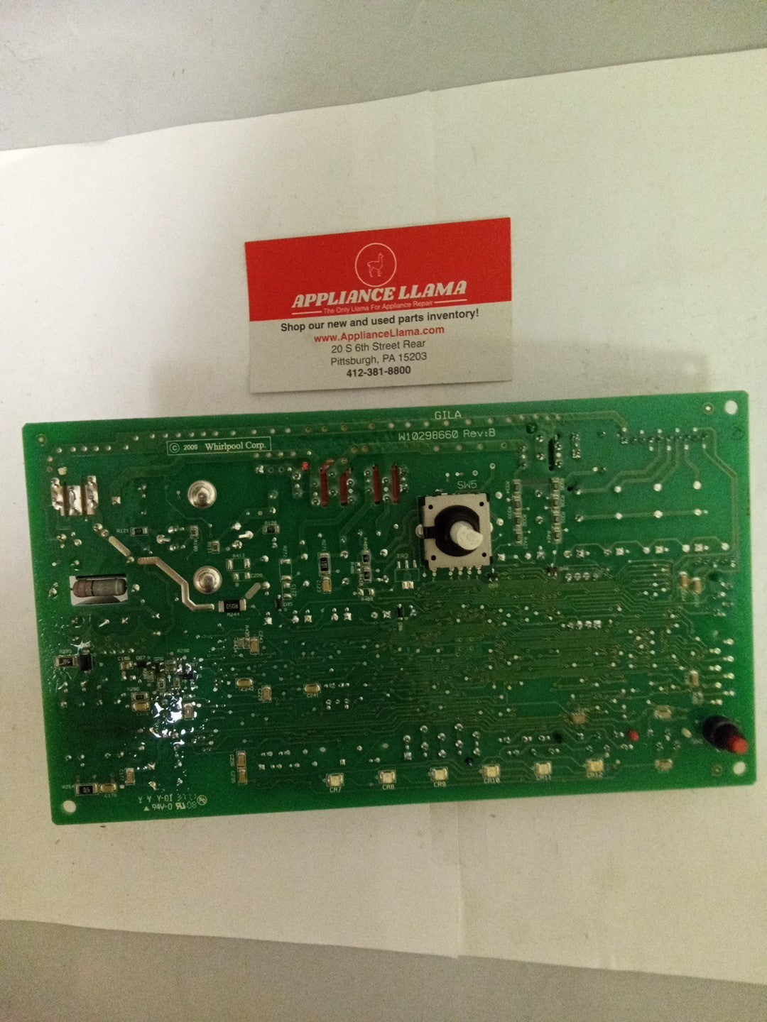 Whirlpool Washer Control Board W10671325 REV D   AMK-350