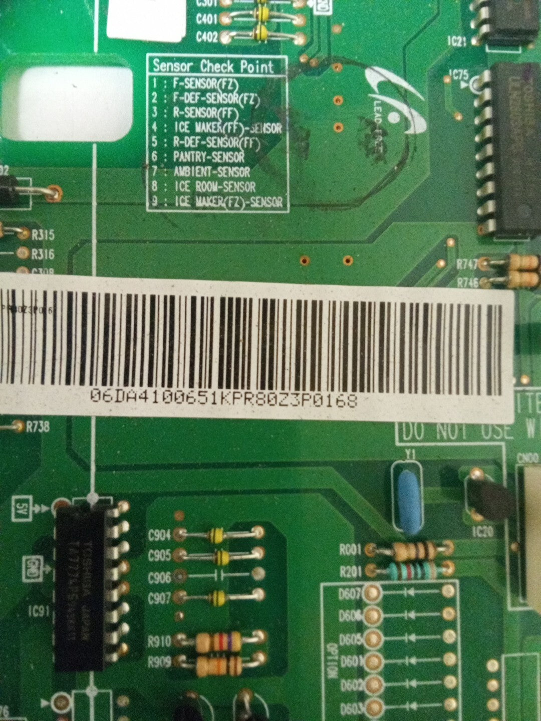 DA41-00651K Samsung Refrigerator Control Board AMK-166