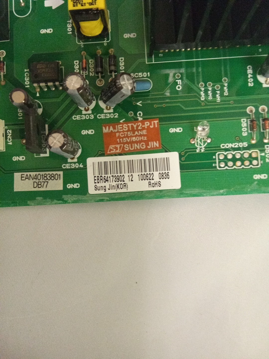 LG Refrigerator Control Board  EBR64173902 AK-657