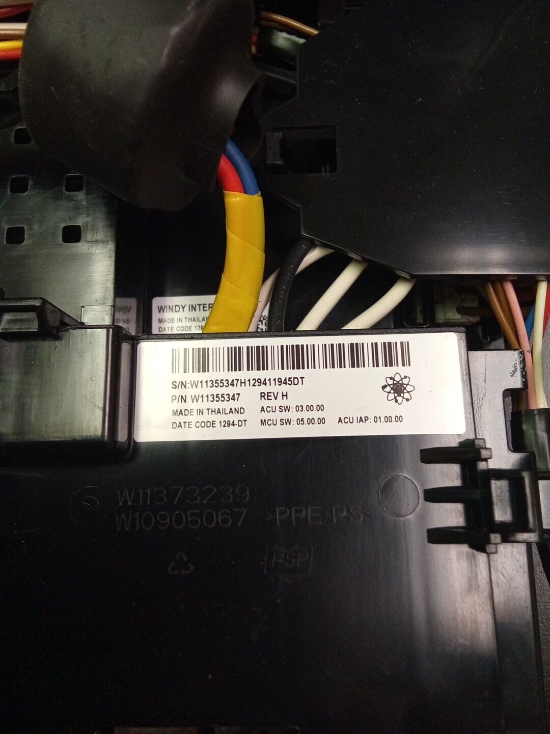 Whirlpool Washer Control Board W11355347 AK-193