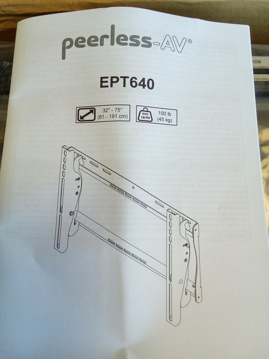 Peerless-AV Neptune Outdoor Universal Tilt Wall Mount for 32-75 Inch TVs - MAR1
