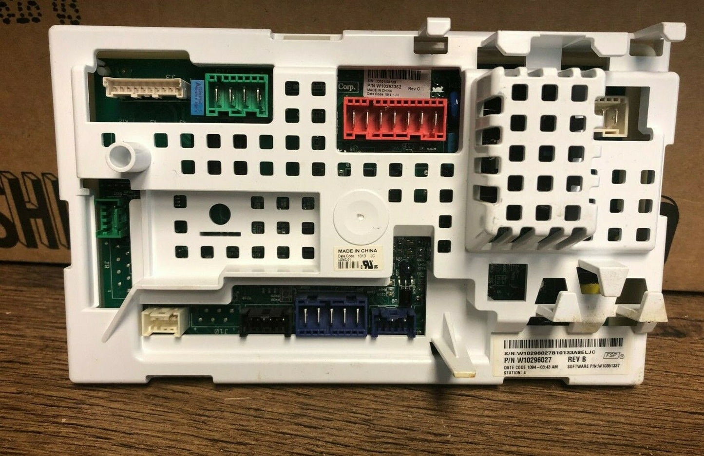 W10296052 WHIRLPOOL WASHER CONTROL BOARD DC234