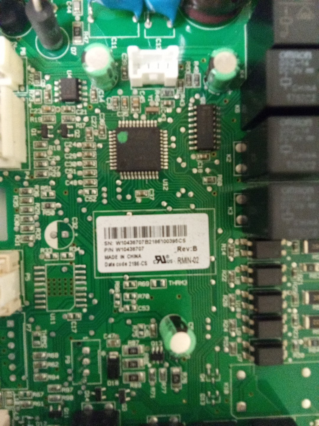 Whirlpool Refrigerator Control Board W10438707 AK-812