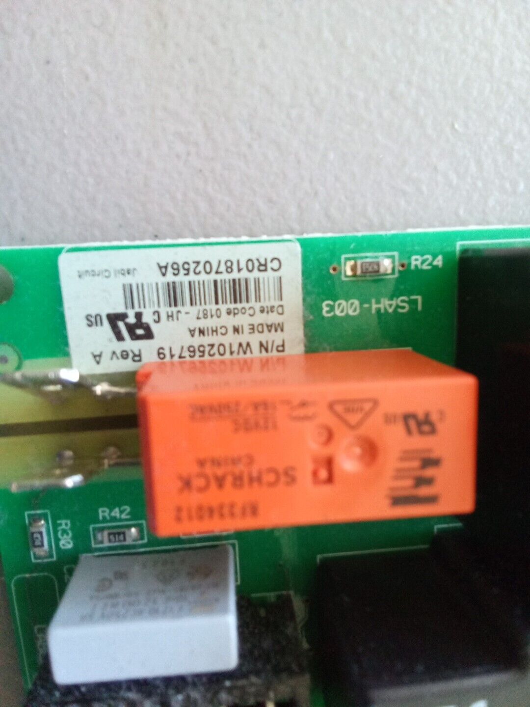 Whirlpool Kenmore Dryer Main Control Board P#W10256719 AR58