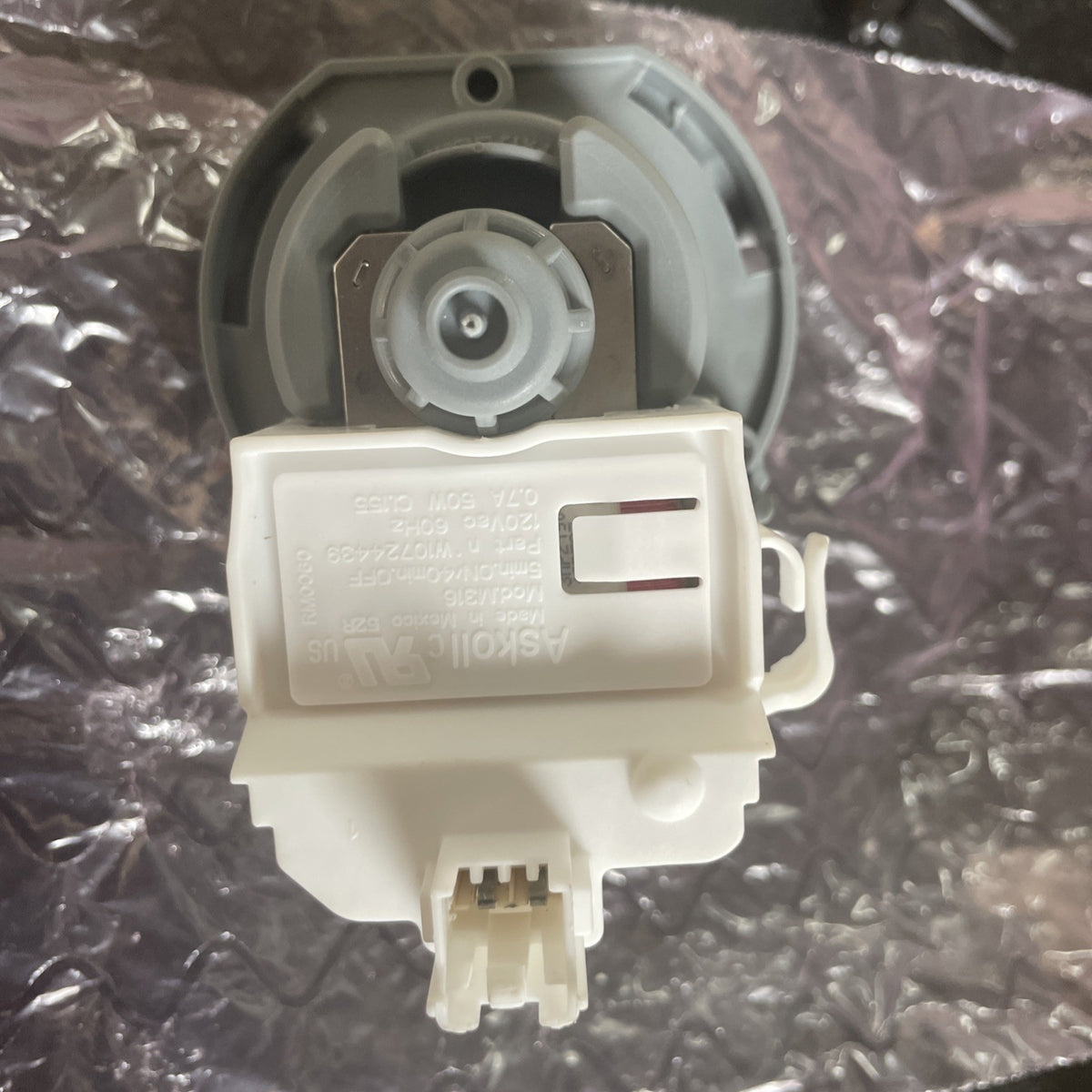 Dishwasher Drain Pump Whirlpool W10876537 BA101