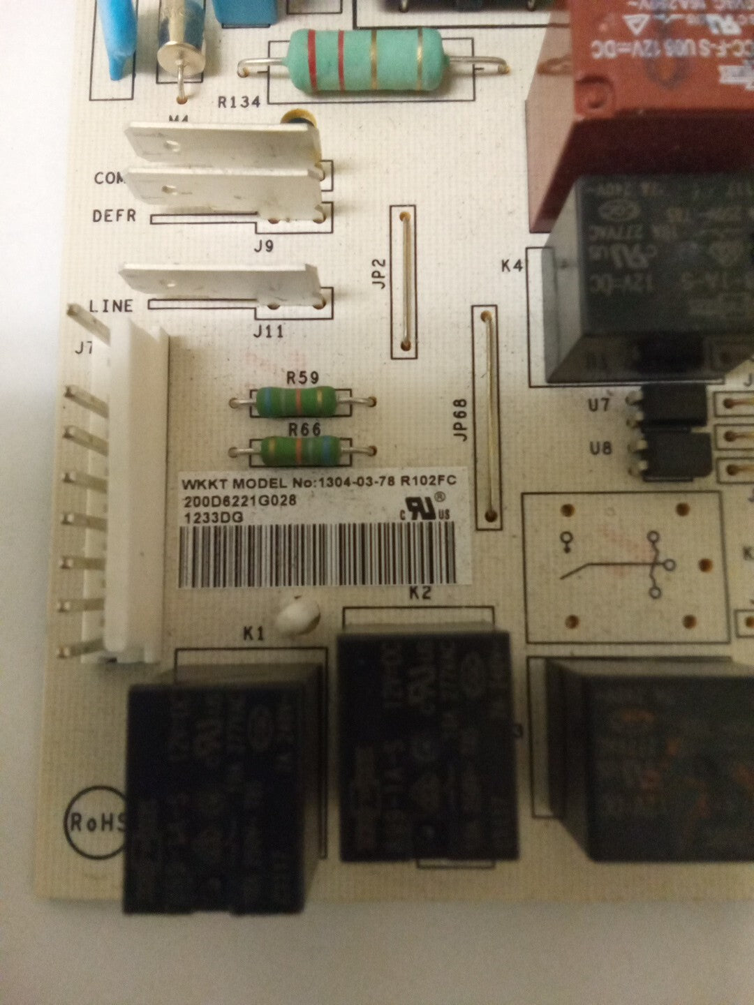 GE Refrigerator Control Board 2006221G028 AK-783