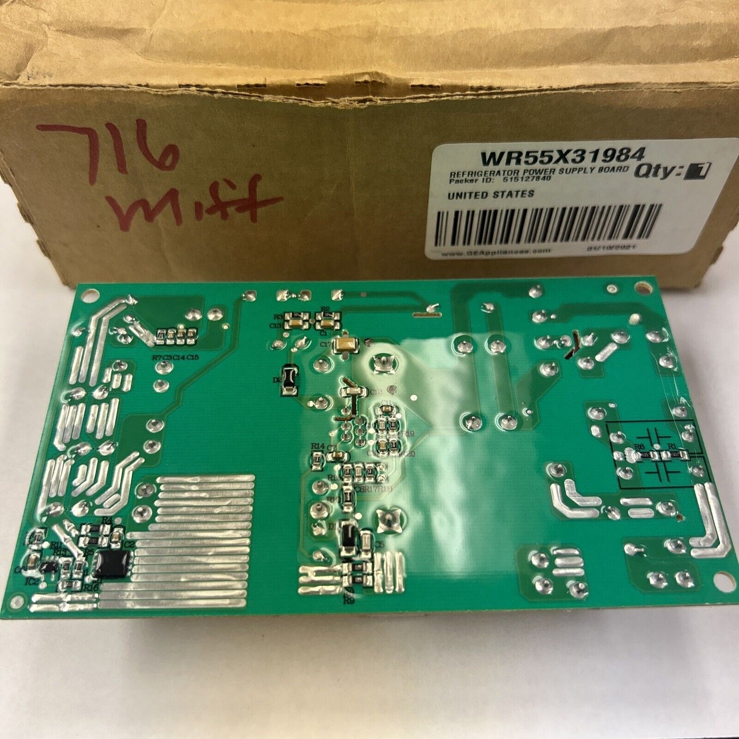 WR55X31984 GE  Refrigerator Power Supply Board AP503