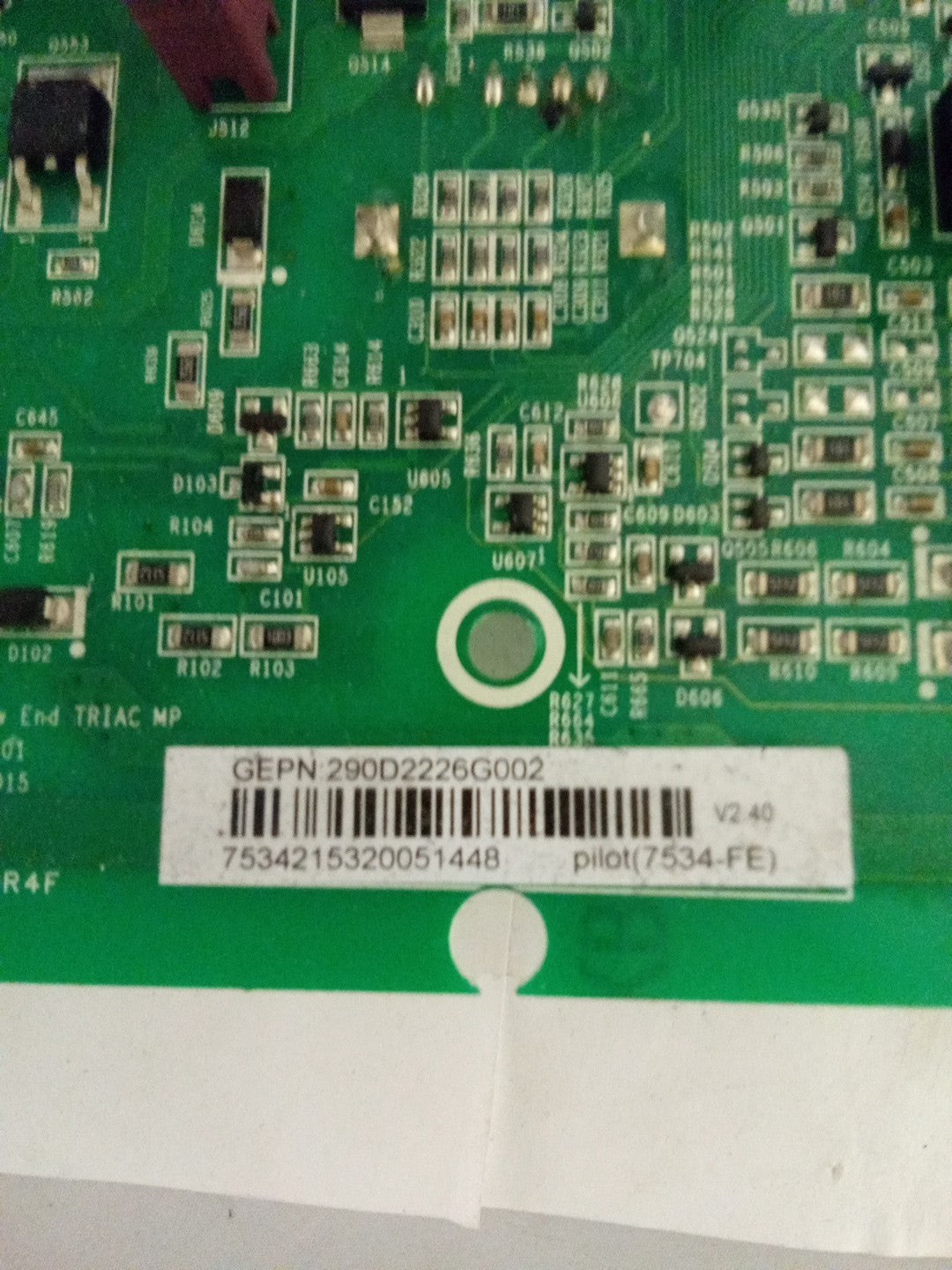 GE Washer Control Board 290D2226G002 AMK-341