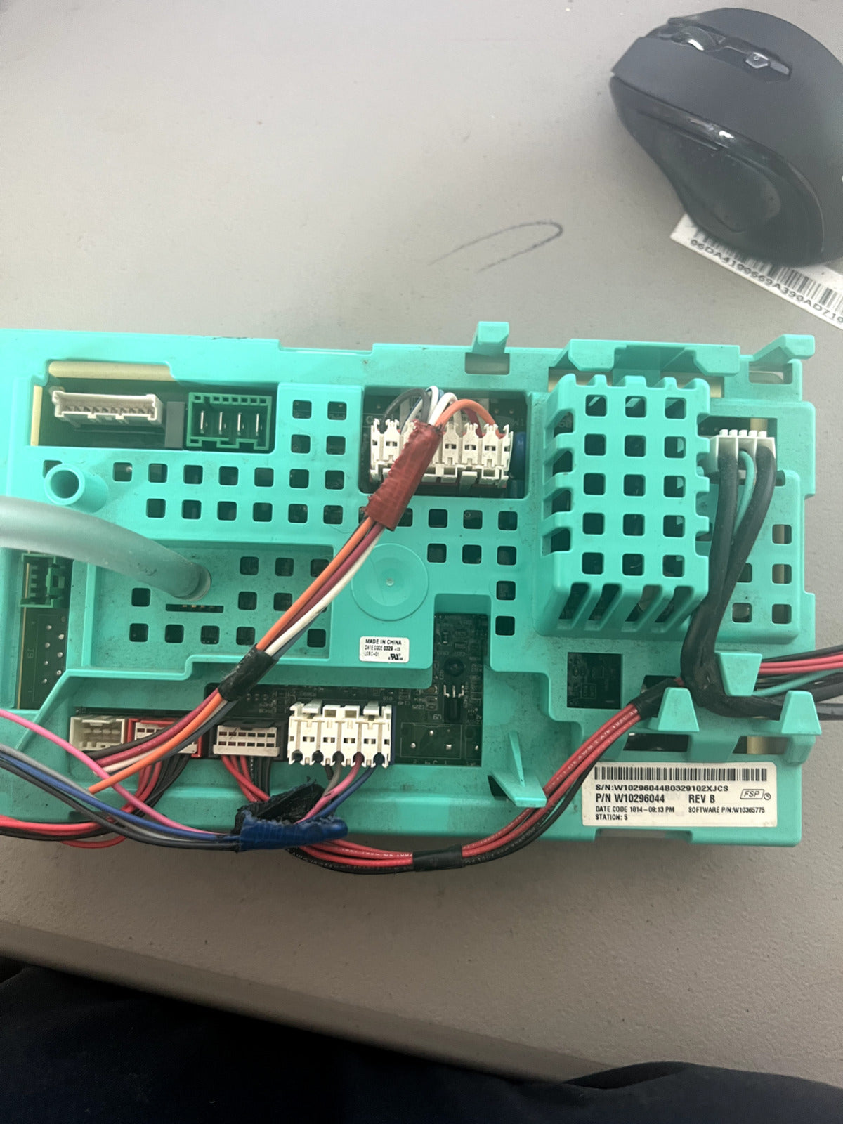 USED Whirlpool Washer Main Control Board Part # W10296044 SCM18