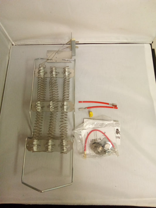 WP4391960  Dryer Heating Element Kit (With 279816 Thermal Cut-Off) AK-595