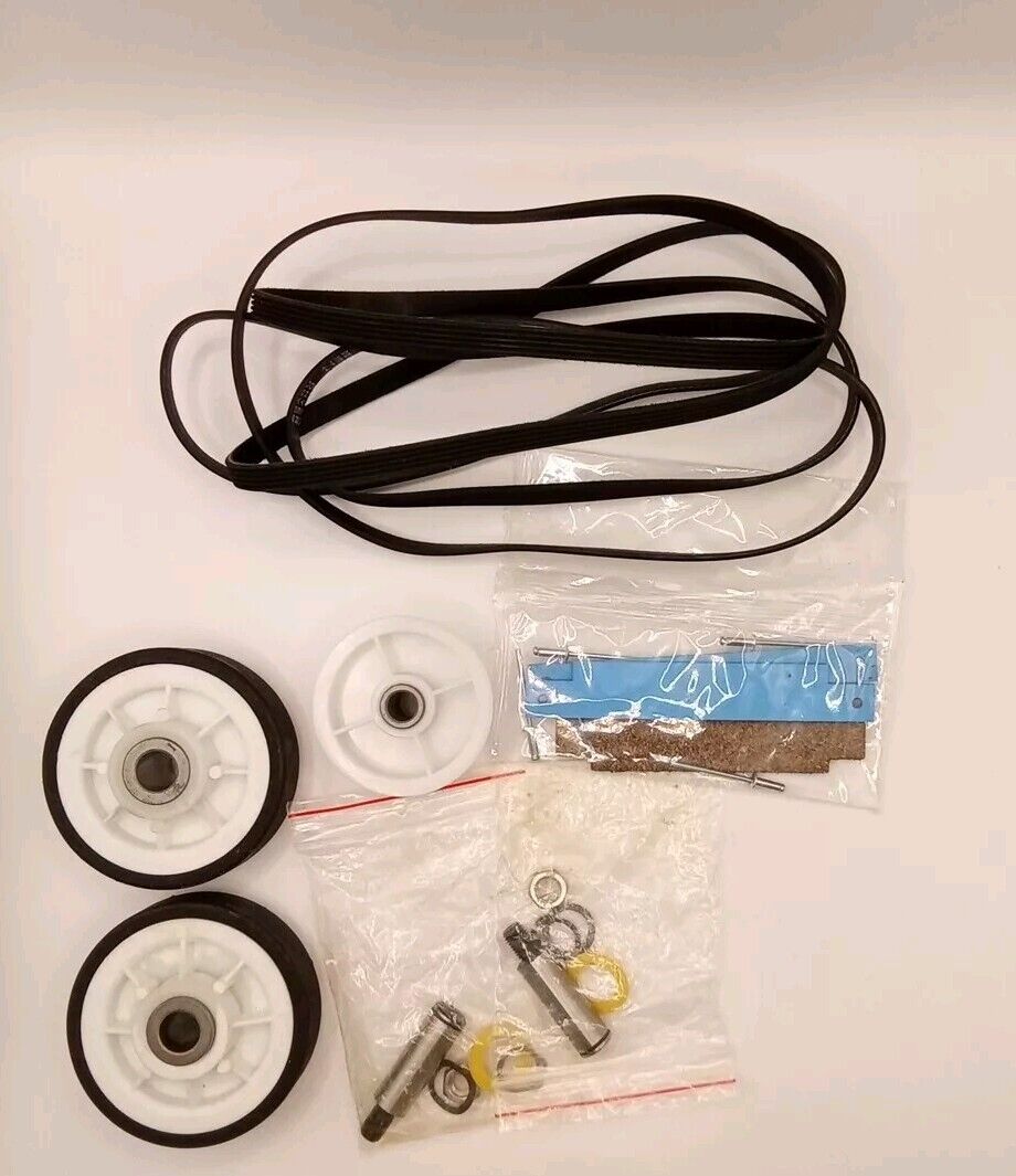 LDE4910ACW Maytag Dryer Rollers Shafts Belt Pulley Slides Kit SEA500 DR109