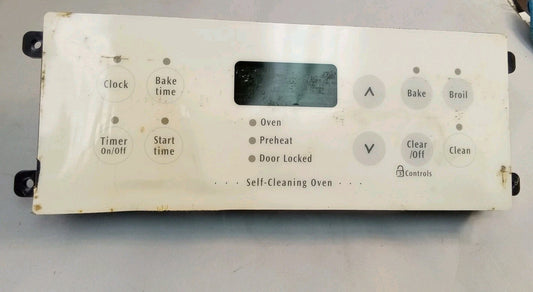 Frigidaire Range Control Board w/White Overlay 316418201 Used TLM-505