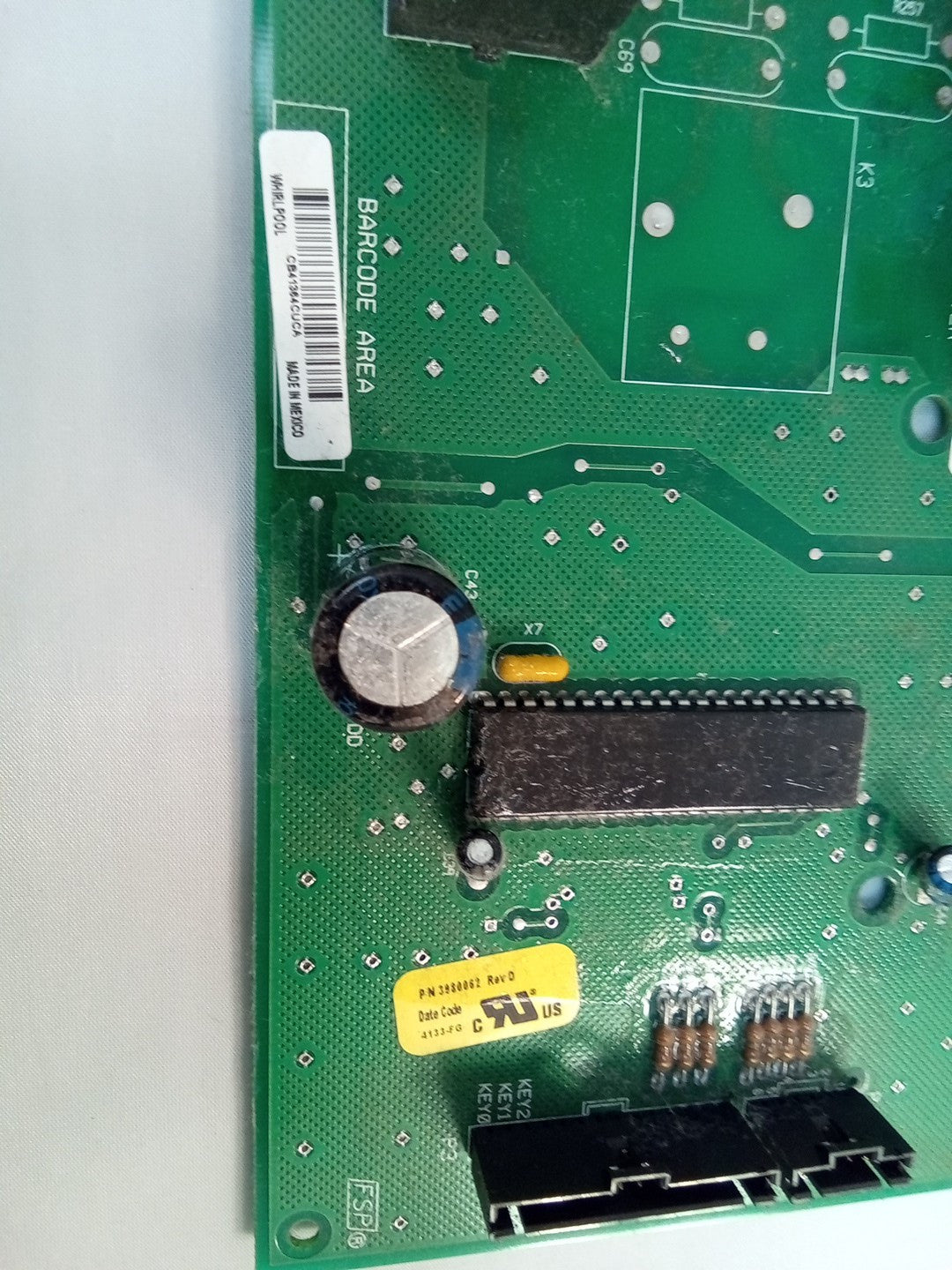 Whirlpool Dryer Control Board 3980062 Used TM-207