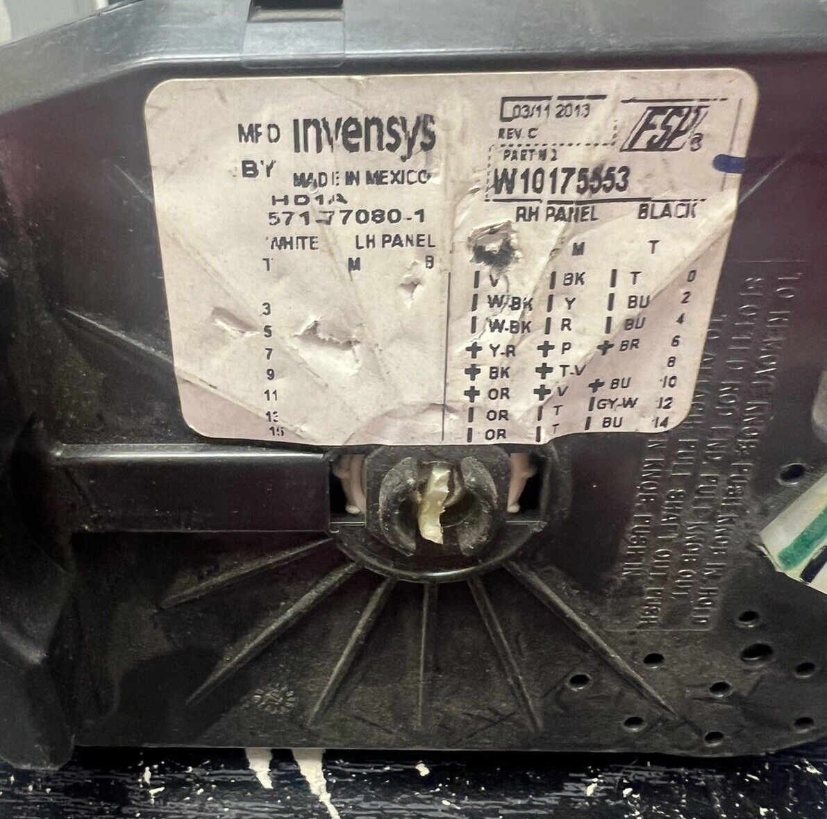 USED Whirlpool Washer Timer W10175553 SCM842